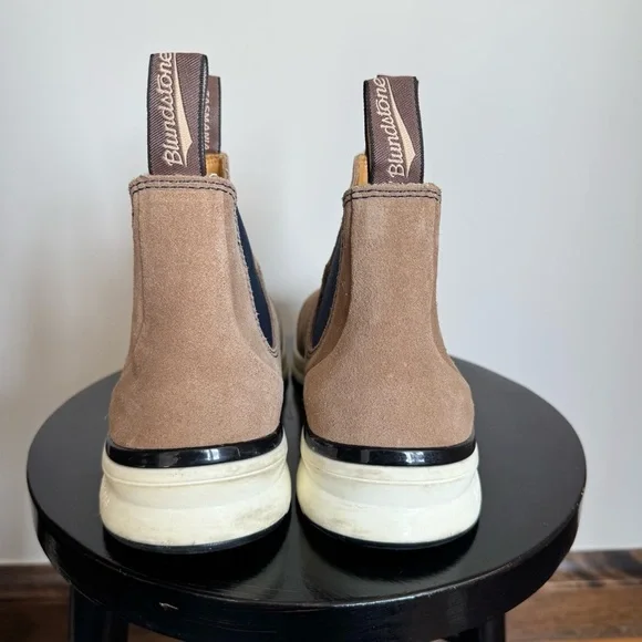 Blundstone 2146 Elastic Sided Sand & Navy Active Boots Size M8 - Picture 6 of 10